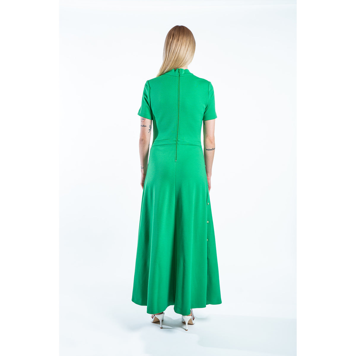FAYE WOOL KNIT DRESS CAPTIVATING GREEN