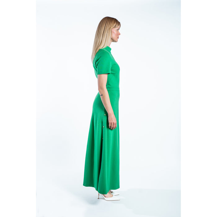 FAYE WOOL KNIT DRESS CAPTIVATING GREEN