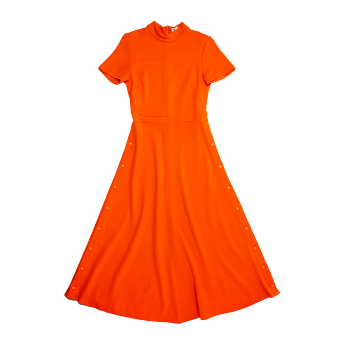 FAYE WOOL KNIT DRESS VIBRANT ORANGE