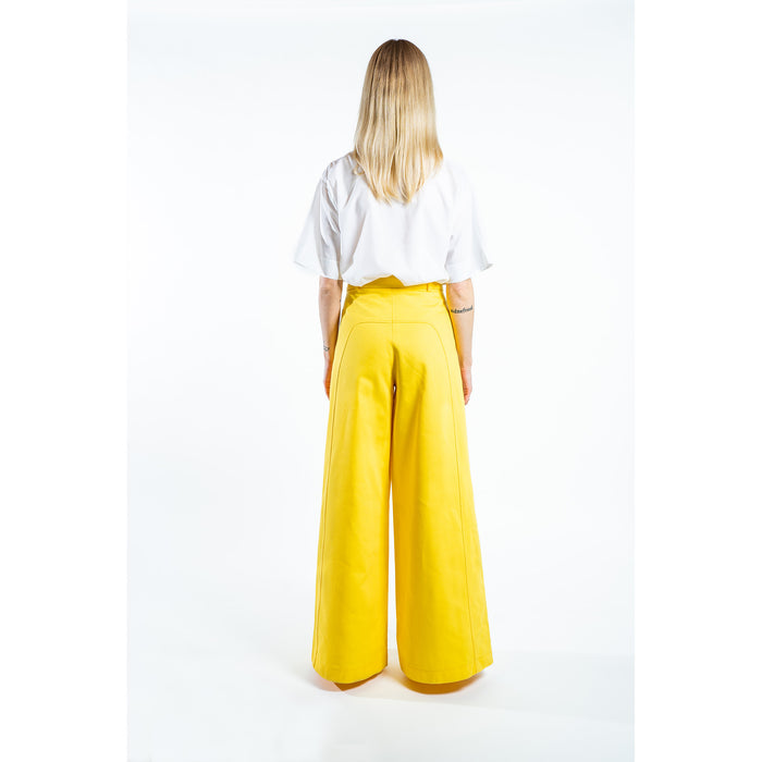 RODEO DENIM WIDE LEGGED JEANS DEBONAIR YELLOW