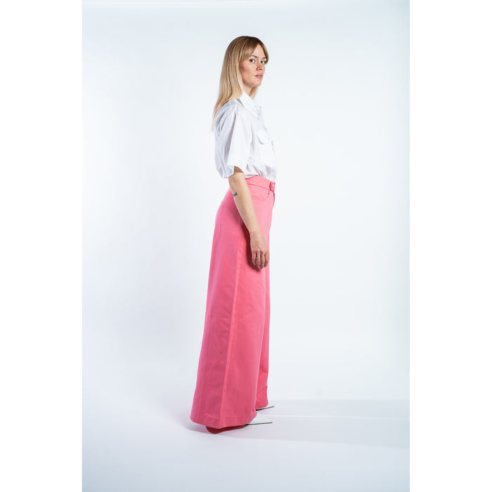 RODEO DENIM WIDE LEGGED JEANS GALLANT PINK