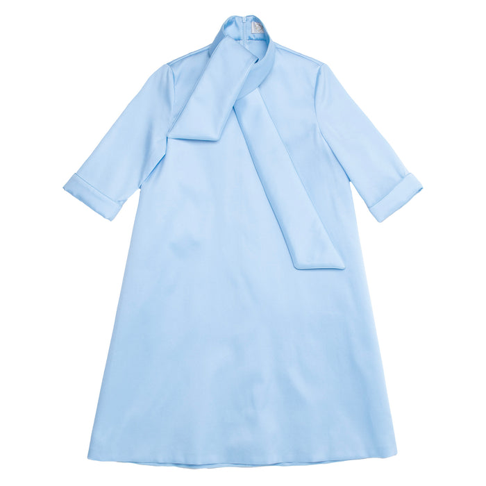 MIA MIKADO DRESS ELOQUENT BLUE