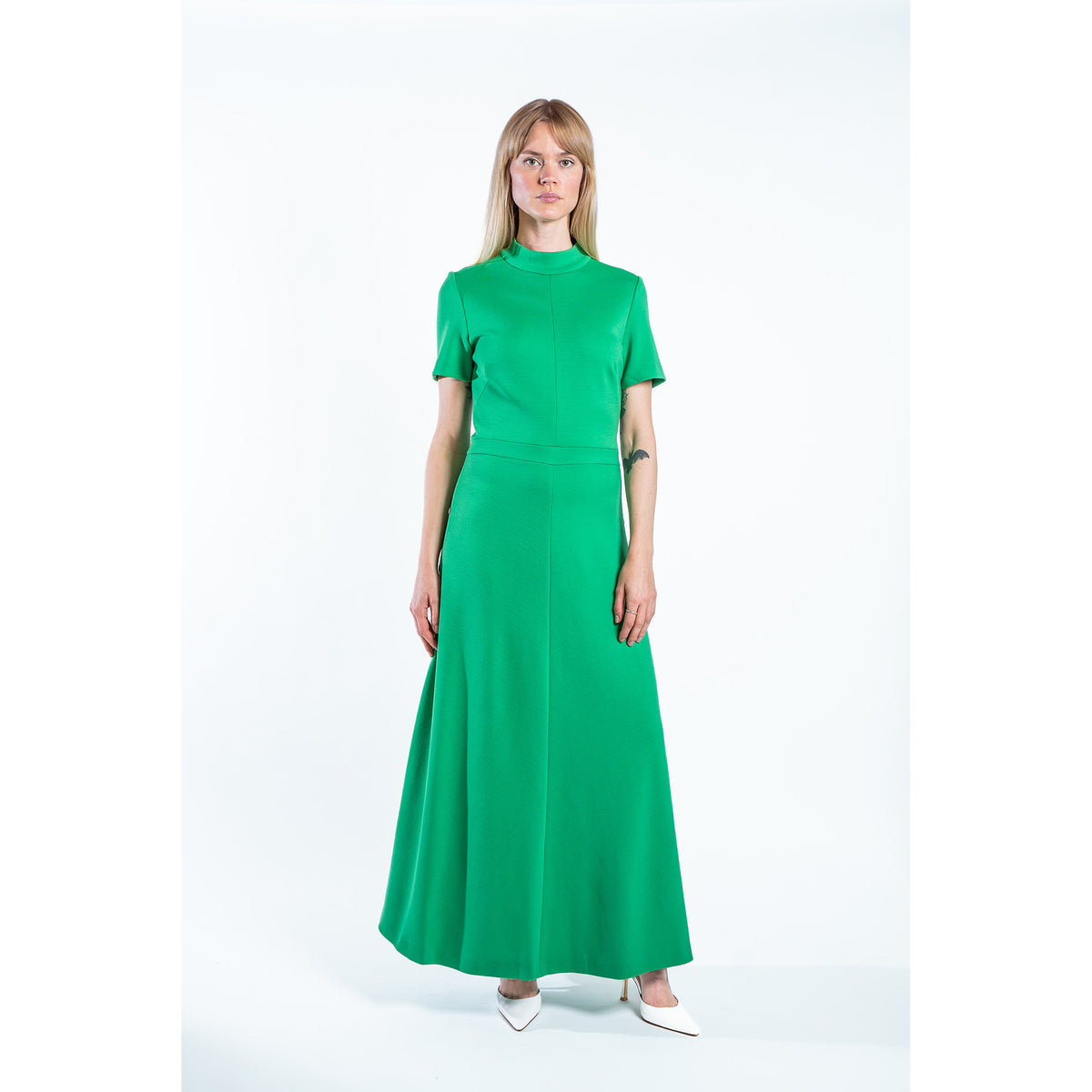 FAYE WOOL KNIT DRESS CAPTIVATING GREEN