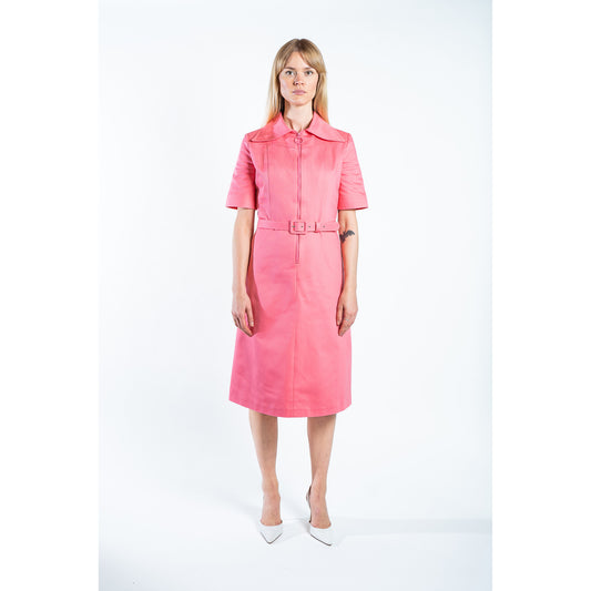 DALLAS DENIM MIDI DRESS GALLANT PINK
