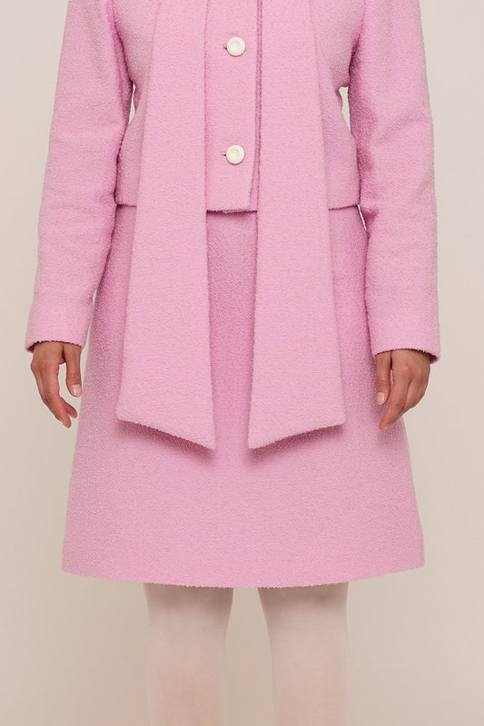 BABE WOOL BOUCLÈ A-LINE SKIRT